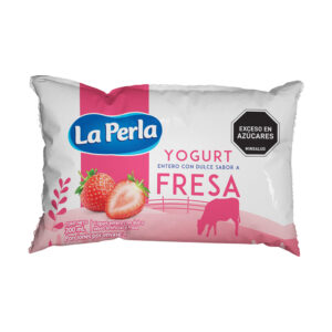 Yogurt Entero Fresa La Perla Bolsa 200ml